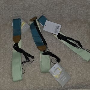 Heyday Turquoise and Tan Camera Strap